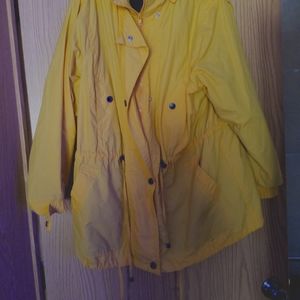 Yellow rain coat